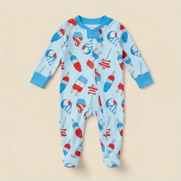 Surplus Baby Organic Cotton Romper for Babies-096 - 3-6 Months