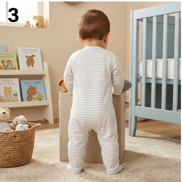 Surplus Baby Organic Cotton Romper for Babies-067 - 3-6 Months