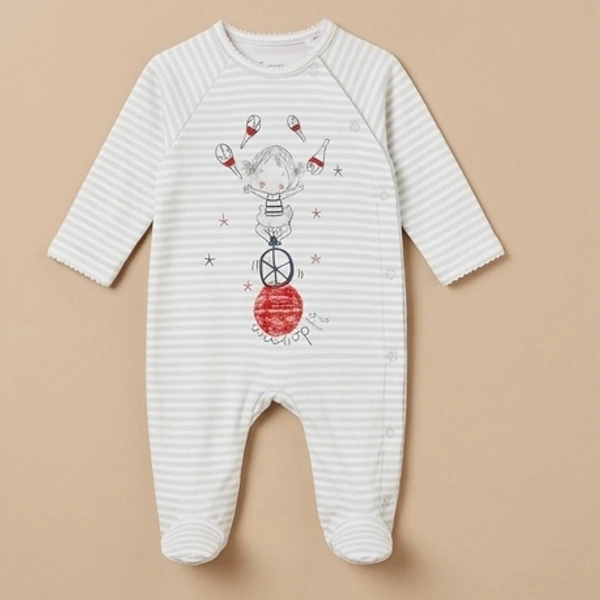 Surplus Baby Organic Cotton Romper for Babies-067 - 3-6 Months