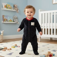 Surplus Baby Organic Cotton Romper for Babies-107 - 3-6 Months