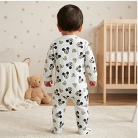Surplus Baby Organic Cotton Romper for Babies-077 - 3-6 Months