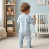 Surplus Baby Organic Cotton Romper for Babies-148 - 6-9 Months