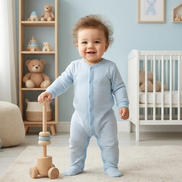 Surplus Baby Organic Cotton Romper for Babies-148 - 6-9 Months