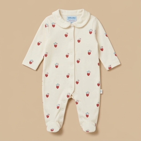 Surplus Baby Organic Cotton Romper for Babies-084 - 3-6 Months