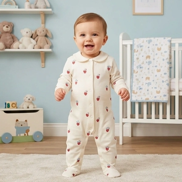 Surplus Baby Organic Cotton Romper for Babies-084 - 3-6 Months