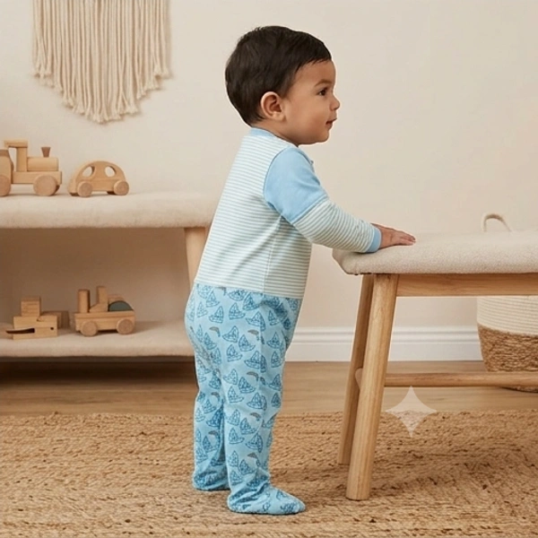 Surplus Baby Organic Cotton Romper for Babies-153 - 9-12 Months