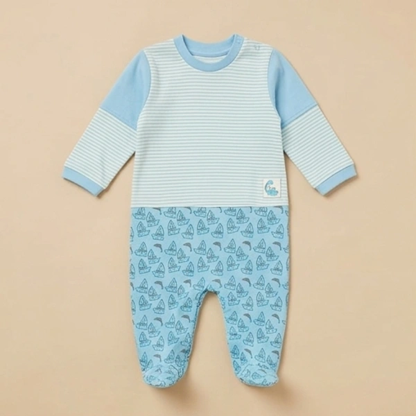 Surplus Baby Organic Cotton Romper for Babies-153 - 9-12 Months