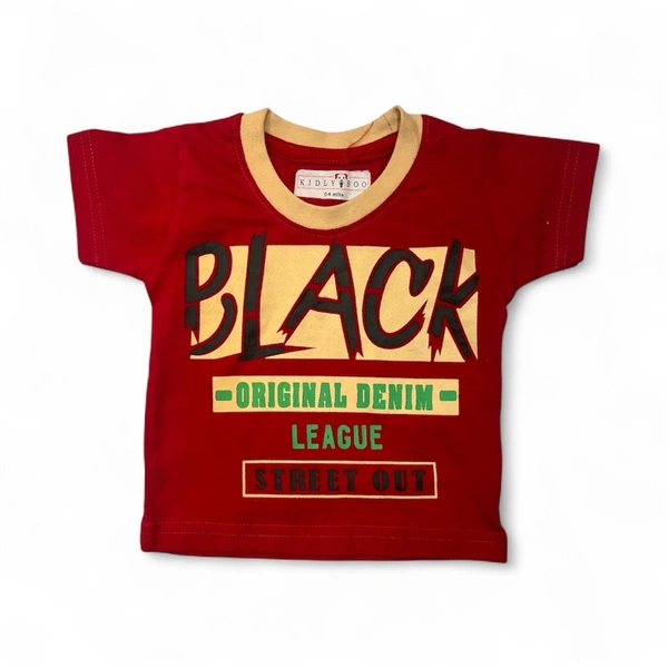 Red “Original Denim League” Baby T-Shirt - 0-6 Months