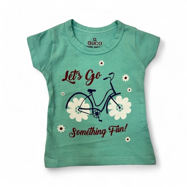 QUCO Girls' "Let's Go Something Fun!" Graphic Tee
 - 0-6 Months