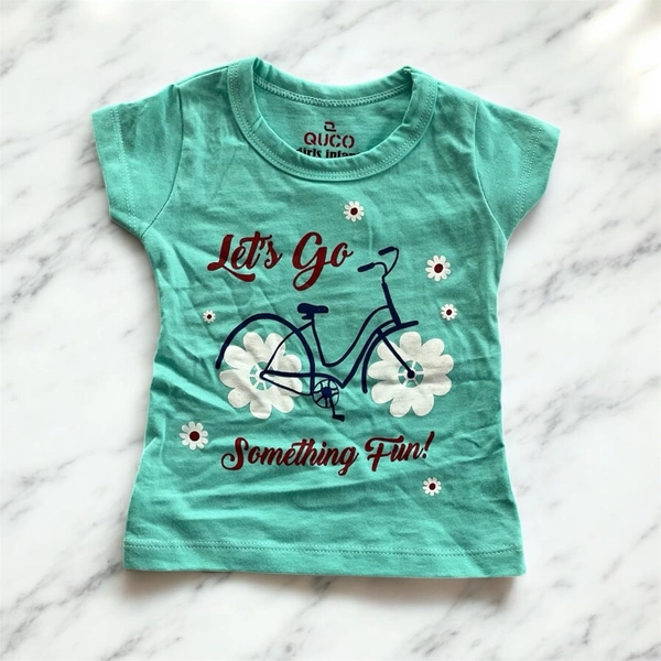 QUCO Girls' "Let's Go Something Fun!" Graphic Tee
 - 0-6 Months
