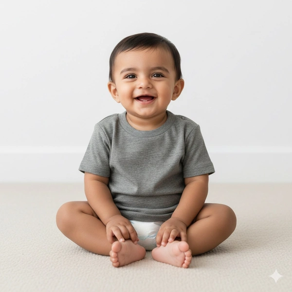Everyday Essential Heather Grey Baby Tee
- 0-6 Months