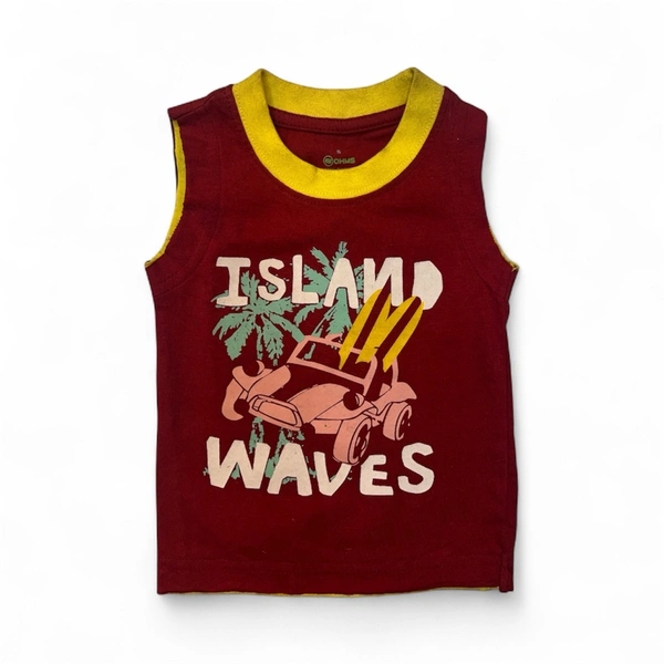 OHMS Kids' "Island Waves" Surfer Tank Top - 0-6 Months