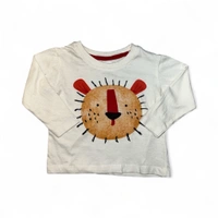 Abstract Lion Face Long-Sleeve T-Shirt - 0-6 Months