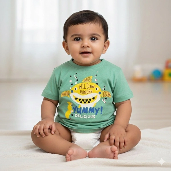Mint Green Little Chomper T-Shirt - 0-6 Months