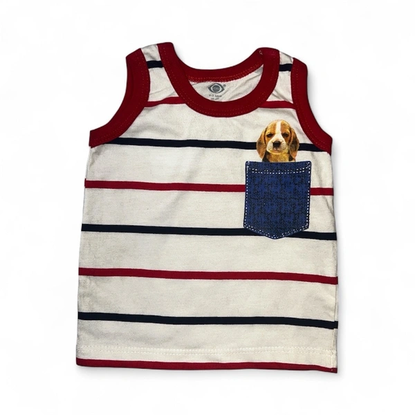 Striped Pocket Pal Baby Tank Top
 - 0-6 Months