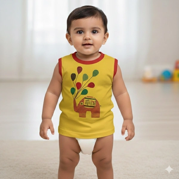 OHMS Kids "Party Elephant" Balloon Graphic Tank Top
- 0-6 Months