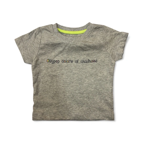Ollypop Colors of Childhood" Melange T-Shirt - 0-6 Months