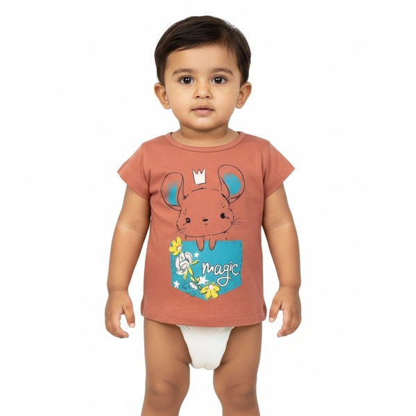 Magic Mouse" Cap-Sleeve Baby Top - 0-6 Months
