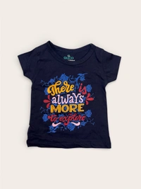 Deep Navy "Always More to Explore" Cotton Tee - 6-12 Months