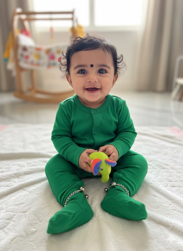 Surplus Baby Organic Cotton Ribbed Romper 045 for Newborns (0–3M | 3–6M | 6–9M | 9–12M)