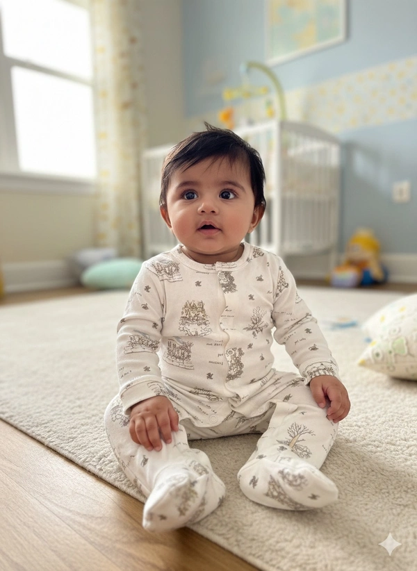 Surplus Baby Organic Cotton Ribbed Romper 138 for Newborns (0–3M | 3–6M | 6–9M | 9–12M) - 0-3 Months - 0-3 Months - 0-3 Months - 0-3 Months - 0-3 Months - 0-3 Months - 0-3 Months