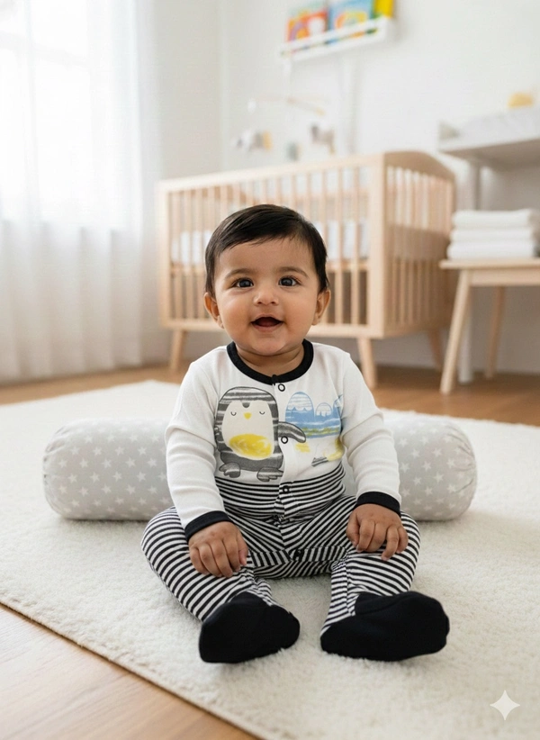 Surplus Baby Organic Cotton Ribbed Romper 146 for Newborns (0–3M | 3–6M | 6–9M | 9–12M) - 0-3 Months - 0-3 Months - 0-3 Months - 0-3 Months - 0-3 Months - 0-3 Months - 0-3 Months - 0-3 Months - 0-3 Months - 0-3 Months