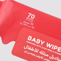 Popees Anti-bacterial Vitamin E & Aloe Vera Baby Wet Wipes-70 PCS