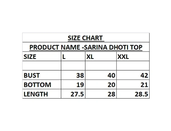 Top and Dhoti Style Bottom Night Suit/Nighty/Nightdress/Night Gown for Women and Girls - L, Red