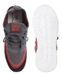 FLYNET UPPER RADIO-02 DG PVC SOLE Men's Sports Shoes - IND-8, Dark Grey