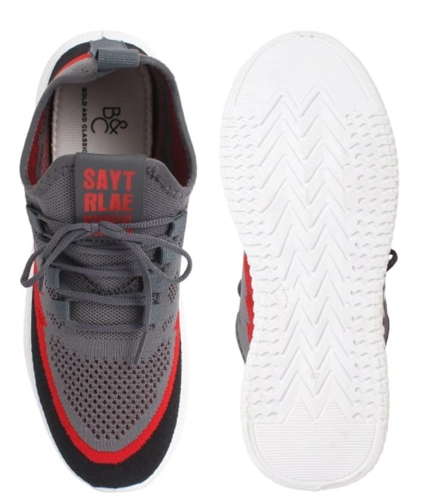 FLYNET UPPER RADIO-02 DG PVC SOLE Men's Sports Shoes - IND-8, Dark Grey