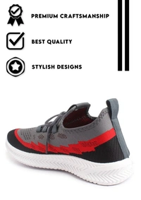 FLYNET UPPER RADIO-02 DG PVC SOLE Men's Sports Shoes - IND-8, Dark Grey