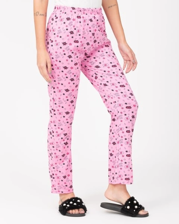 Nightwear/Casual Printed Pajama For Women - S, Light Blue