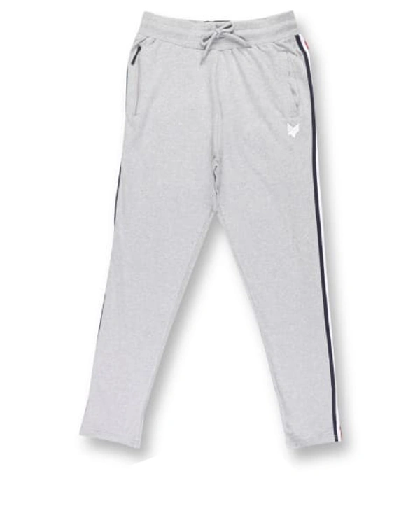 Cotton Rich Logo Printed Trackpant / Nightwear Sleepwear For Men - L, Gray