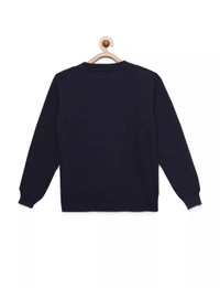Anchor Print Sweater For Boys -NAVY - 8-9 Years(30), Navy Blue