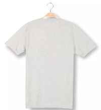 Cotton Rich Round Neck Graphic Printed T-Shirt Men- NYC - Medium (M), Grey Melange