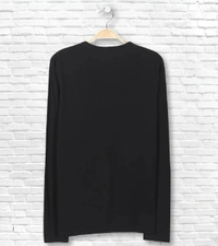 Cotton Rich Round Neck Graphic Print T-Shirt Men-Beyond Imagination - Medium (M), Black