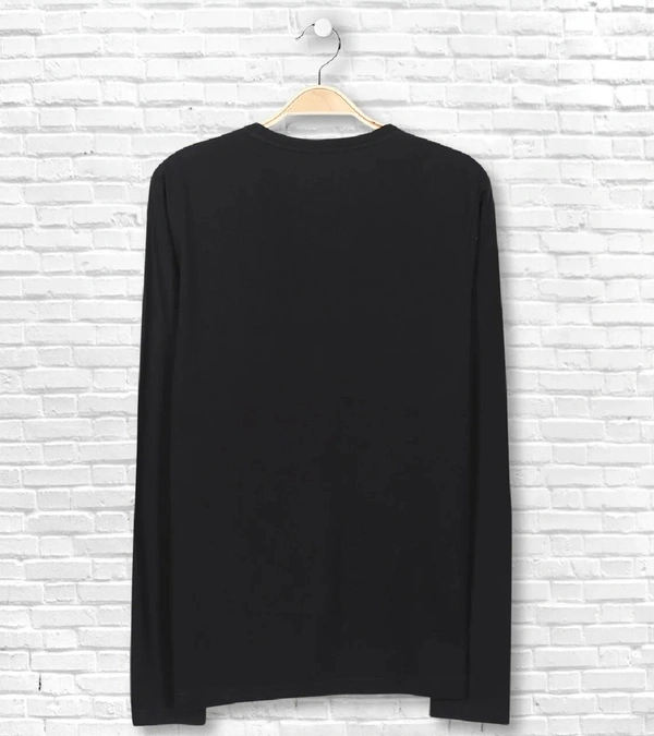 Cotton Rich Round Neck Graphic Print T-Shirt Men-Beyond Imagination - Medium (M), Black