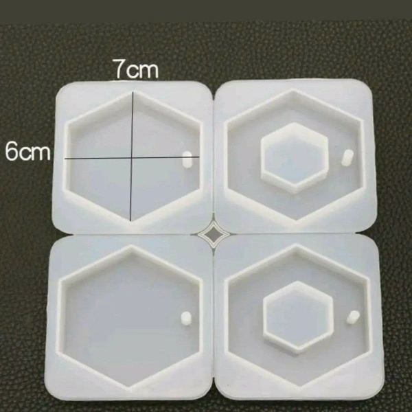 Hexagon Mold (Plain) - 7*6 cm Per Hexagon