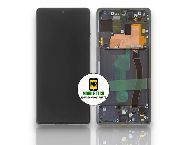 Samsung Galaxy S10 Lite Care Orignal Display With Frame- Black - Black