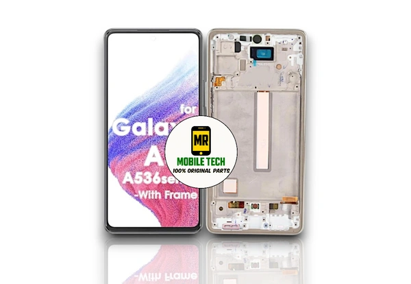 Samsung Galaxy A53 5G SM-A536B Full Original Display with Frame and Complete Assembly - Black