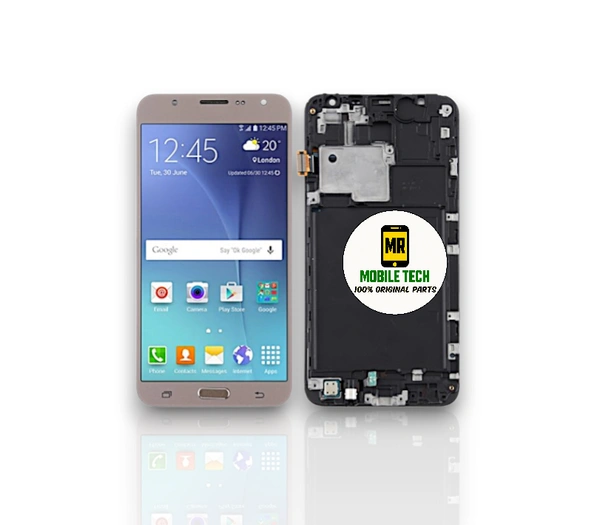 Samsung Galaxy J7-J700F Care Orignal Display With Frame - Gold