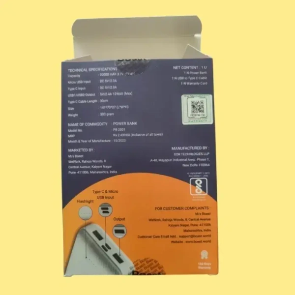 boastmax Boast BoastMax PB2001 Original Power Bank – 20000mAh | Fast Charging