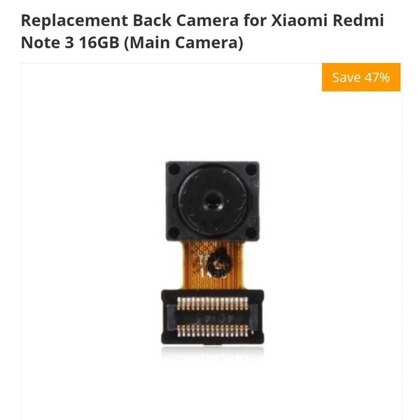 Redmi Mi/Redmi Note 3 Original Back Camera (Main) Module – 14 Days Warranty