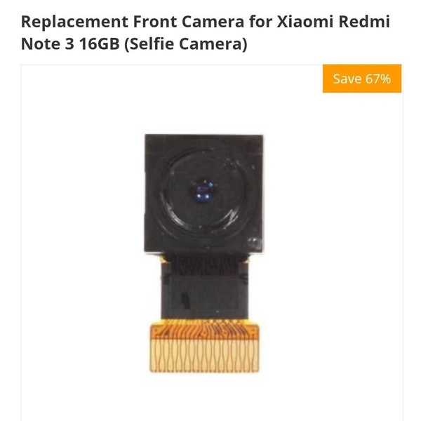 Redmi Mi/Redmi Note 3 Original Front Camera Module – 14 Days Warranty