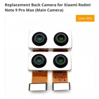 Redmi Mi/Redmi Note 9 Pro Max Original Main Back Camera – 14 Days Warranty