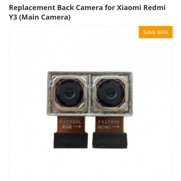 Redmi Mi/Redmi Y3 / Mi 7 Original Main Back Camera Module – 14 Days Warranty