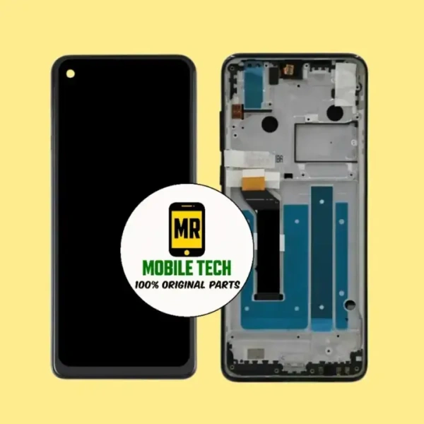 Motorola One Action Original Display with Frame (All Parts Assembled)