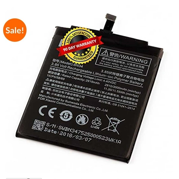 Redmi 5A BN34 Care Original Battery | 100% Genuine | Long Backup | BIS Certified