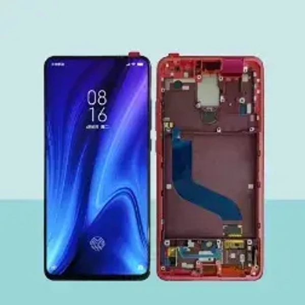 Redmi K20 / K20 Pro Care Original Display with Frame – 14 Days Warranty - Red Color