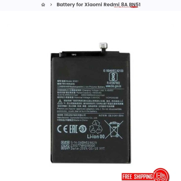 Redmi/Xiaomi 8A BN51 Original Battery – 14 Days Warranty